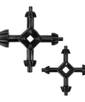 Four In One Drill Chuck Key Set With Quick Swap Wrench For Electric Drills Set Includes Three Eighths Half Three Quarters And Full Size Built Legit For Daily Grind Sessions, two black drill chuck keys.
