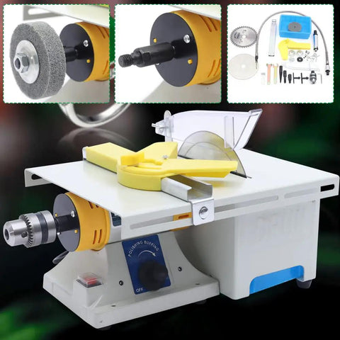 Portable Mini Polisher And Grinder Tool 110V 750W 0-10000 RPM with table saw style for carving and cutting