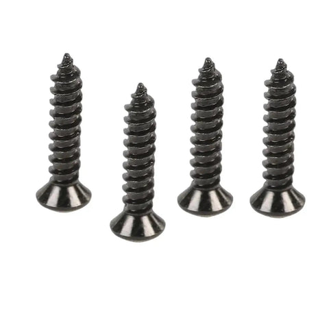 Beefy Tail Light Lens Upper Screw Kit For 2005 To 2013 Corvette C6, black metal 4-pack screws