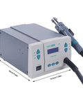 Pro Grade Hot Air Rework Station With Digital Display And 1000W Heat Gun Soldering Iron Included Adjustable 100C To 500C
