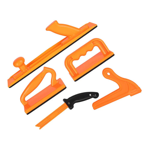 Push Block Stick Set For Woodworking Tools 5 Piece ABS Safety Kit For Table Saw Use Radial Saw Compatible With Ergonomic Grip And Durable Material