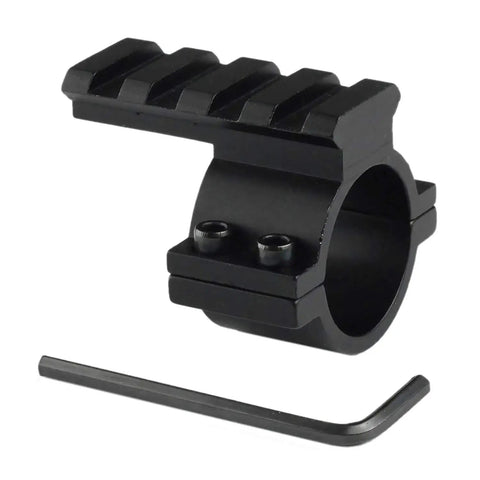 1 Inch Scope Ring Adaptor With Picatinny Weaver Rail Mount For Tactical Gear, Barrel Clamp Mount With Rail
