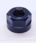 High Grade Er20 Collet Nut for CNC Milling and Turning Machines, precision grip, hardened steel, close-up view.