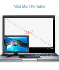 10 Inch IPS LCD Monitor With 1280x800 Resolution for PC TV Security Display HDMI VGA BNC AV Inputs next to larger screen.