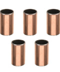 Rock Solid 10 Pcs Sleeve Bearings With Smooth Oilless Bushings And 10mm Bore 12mm OD 20mm Length copper bushings arranged.