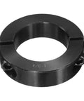 Beefy Double Split Shaft Collar 1-3/4 In Bore, 2-3/4 In OD, 11/16 In Thick, Black Oxide Lock Collar With Set Screws, 1045 Steel
