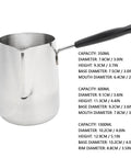 Turkish Coffee Pot 304 Stainless Steel Stovetop Warmer With Eagle Beak Spout For Heating Milk And Chocolate Induction, Gas, And Ceramic Compatible 350ml.