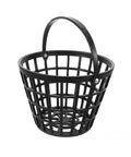 Portable Golf Ball Basket With Handle Holds Up To 50 Balls, Black Ball Bucket For Practice And Range Training, Easy To Carry