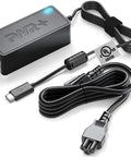 USB-C Laptop Charger For Gram Series 14 15 16 17 Pro 2-In-1 Ultra Long Power Cord UL Safety Certified Fast Charge For Everyday Use With 60W Power Delivery And On The Go Ready Design shown with UL certification tag.