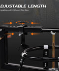 Close-up of adjustable mechanism on Heavy Duty Rugged Tire Change Stand For 16 To 21 Inch Tires Motorcycle Bead Popper