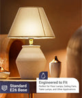Lamp with E26 base for Upgrade Your Home With Dimmable A19 LED Bulbs 10 Pack, 3W To 25W Equiv, 6000K Daylight Deluxe