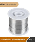 Sixty Percent Tin and Forty Percent Lead Rosin Core Solder Wire for Electrical Soldering, One Pound Pack, Diameter 0.031 Inch (0.8mm)