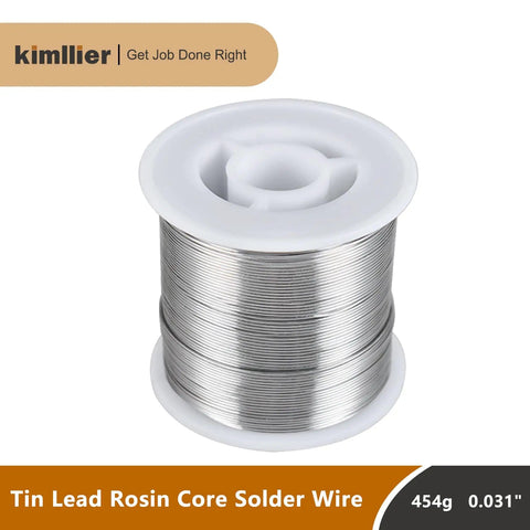 Sixty Percent Tin and Forty Percent Lead Rosin Core Solder Wire for Electrical Soldering, One Pound Pack, Diameter 0.031 Inch (0.8mm)