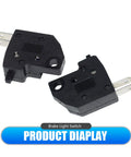 Hardcore 2 Pack Motorcycle Brake Light Switch Set Left And Right Dual Stop Lamp Controls Heavy Duty Black visible from above.