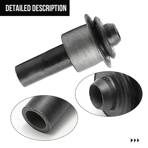 Close-up of Beefed Up Engine Cradle Subframe Crossmember Bushings Set Of 4 For 2008 2015 Nissan Rogue Juke Leaf X Trail Renault Koleos