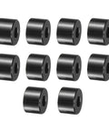 Top Shelf 10 Pack Stainless Steel Spacers 5/16 Bore 3/4 Outer Diameter Half Inch Length Heavy Duty Rod Standoffs, black finish.