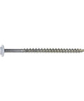#9 X 3 Inch Saberdrive White Cabinet Wood Screws One Pound Pack serrated thread design for enhanced grip and stability.