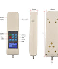 Boss Level Digital Force Gauge 1000N Handheld Dynamometer For Push And Pull Testing With Three Units N Kg Lbf Real Time And Peak Modes Auto Peak 447 Data Storage And USB Data Export, 229mm handheld unit