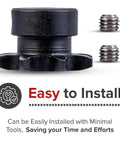 40 41 Chain 8-Tooth 2182-K Jackshaft Sprocket With Five Eighths Inch Bore For Go Karts And Dune Buggies Dual Set Screws And Integral Key For Quick Install And Reliable Power Transfer, black steel sprocket with set screws