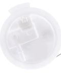 Straight Up Real Deal Oem Replacement Fuel Pump Module Assembly For Domestic Tanks Featuring Bullseye Float Readings And Hassle Free Electrical Hookups, top view of white assembly with connector.