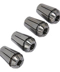 Four collets from Four Jaw Precision Grip Clamp Built From High Carbon Steel For Automotive Tire Repair And Workshop Efficiency