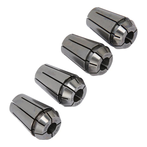 Four collets from Four Jaw Precision Grip Clamp Built From High Carbon Steel For Automotive Tire Repair And Workshop Efficiency