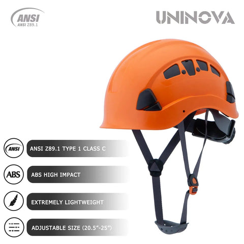 Top Shelf Hi Vis Orange Hard Hat Built For The Daily Grind OSHA Compliant Construction Safety Helmet ANSI Z Eight Ninety One Approved Heavy Duty Crew Head Gear