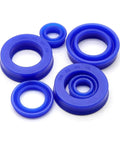 Premium Badass 5pcs ID 20 to 30 mm Durable Polyurethane Hydraulic Cylinder Oil Sealing Gaskets For UN Type And Radial Shaft Mechanical Seal 25X43X6mm Heavy Duty Kickass Style Keeps It Tight So You Will Not Forget Buying These Seals Right Now, blue hydraulic seals