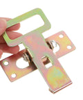 Heavy Duty Iron Sofa Connection Buckles With 7.6 cm Hole Spacing shown held by hand