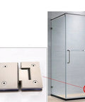 180 Degree Stainless Steel Wall Door Hinge for Glass Shower Doors and Cabinets, DIY ready, anti-corrosion, easy install hardware