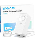 MS600 3 In 1 Presence Sensor With Radar PIR And Light For Smart Homes, Matter Over Wi Fi Compatible Motion Sensor, 1.5m Corded Occupancy Detector For Home Automation And Energy Savings, white box and cord