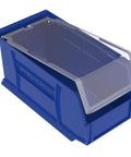 Crystal Clear Lids For 30230 AkroBin Storage Bins 12 Pack No Tools Needed Snap On One Piece Hinged Lids Protect Dust Debris