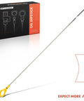 V6 3.6L Engine Oil Dipstick For Dodge Grand Caravan 2011 To 2019, Chrysler Town And Country 2011 To 2016, Ram CV 2012 To 2015, Measuring Rod Dip Stick With Reference Numbers 921-122 5184013AI 921122 shown with packaging