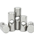 Assorted Furniture Barrel Nuts And Slotted Cross Dowels Kit Must Have With Silver Thumb Screws 5 Pcs for Secure Bolt Connections
