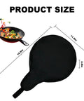 Cast Iron Skillet Bag For 8 10 12 Inch Pans Water Resistant Frying Pan Storage Tote product size dimensions.