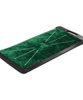 Portable Golf Swing Training Mat With Velvet Surface Non Slip Grip For Indoor And Outdoor Practice Trajectory Analysis and Clear Swing Feedback Marks That Wipe Clean After Every Hit.