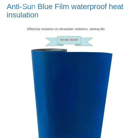 Anti-Sun Blue Film waterproof heat insulation roll, effective UV protection, ideal for outdoor use, durable and long-lasting.
