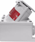 Pro Level PowerGard Receptacle Assembly For Copper Free Aluminum Wiring With 20 Amp And 125 Volt Output side view of heavy duty outlet socket.