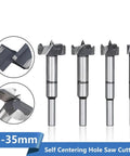 Heavy Duty 20Mm Self Centering Hole Saw Drill Bit for wood drilling, shown with additional sizes 15mm, 25mm, and 30mm.