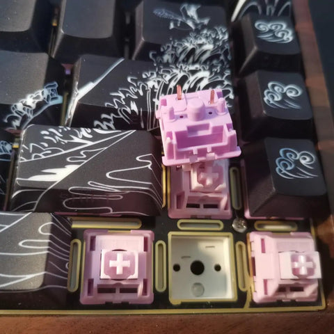 Ultra Smooth High Sensitivity Trans Momentary Mechanical Shaft For Mechanical Keyboards With Lubricated Switches 5Pin MX Style Axis