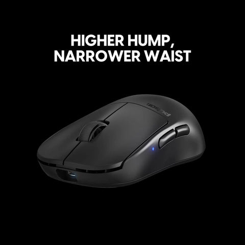 Next Level Wireless Gaming Mouse Dropping Beast Mode Accuracy With Raised Rear Hump And Slim Waist Profile Engineered For Tight Claw Grips.