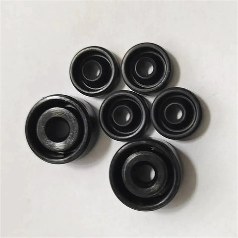 Pro Grade O Ring Seal Kit Set For Industrial, Automotive, And Food Processing Use, 3mm, 4mm, 4.5mm, 4.8mm ID With 9-18mm OD, TC And VC O-Rings, Heavy Duty, Wide Temperature Range -20 To 100 C, 0.3 Bar Working Pressure, Includes Assorted Sizes. Black assorted O-rings in multiple sizes