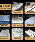 Image showing a White Polypropylene Sheet Pro-Grade 500x500mm Heavy-Duty 1-15mm Thick PP Panel Board used in various projects.