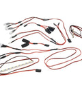 LED Light Strips Kit For 1To7 RC Cars Upgrade, Front And Rear Lighting System showing wires and connectors
