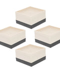 4 Pack Glide Chair Leg Covers For Wood Floors, Go To Ultra Quiet Shockproof Pads made of sturdy PP and TPU, square design