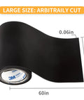 Non Slip Furniture Pads Grippers For Hardwood Floors Self Adhesive Silicone Floor Protectors, 60 inch black rubber roll, dimensions shown