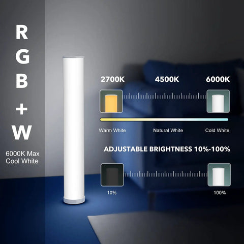 2 Pack Corner LED Floor Lamp With App Control RGB Color Changing Lights showcasing color and brightness settings