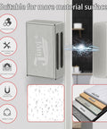 Magnetic Cabinet Catches With Ultra Strong Adhesive No Tools Needed For Quick No Hassle Install On Kitchen Cabinets Cupboards Wardrobes And Drawers Easy Install Self Locking Door Magnets shown with material compatibility and water resistance features