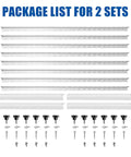 Heavy Duty Solar Panel Mounting Kit With Foldable Tilt Legs For Roof RV Boat And Off Grid Installations package contents