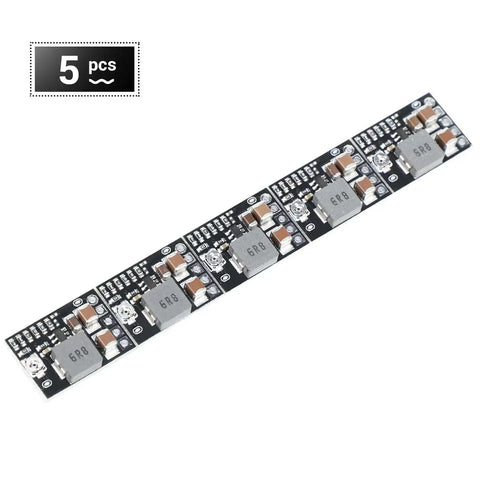 Five Pack Mini DC Buck Converter Set 4.5 to 20V Input to 5V Output With Adjustable 1 to 16V Or Fixed 5V 9V 12V 3A 10W Step Down Regulator Board
